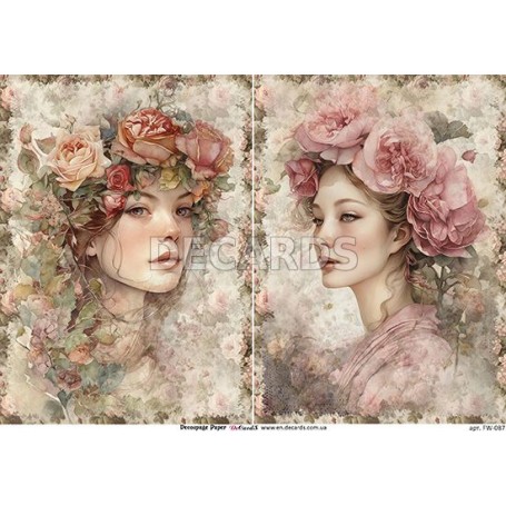 PAPEL DECOUPAGE DECARDS FW-087